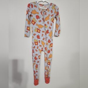 Posh Peanut Dino Nuggs And Fries Bamboo 2T